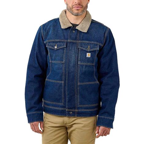 carhartt unlined jacket|carhartt blanket lined denim jacket.